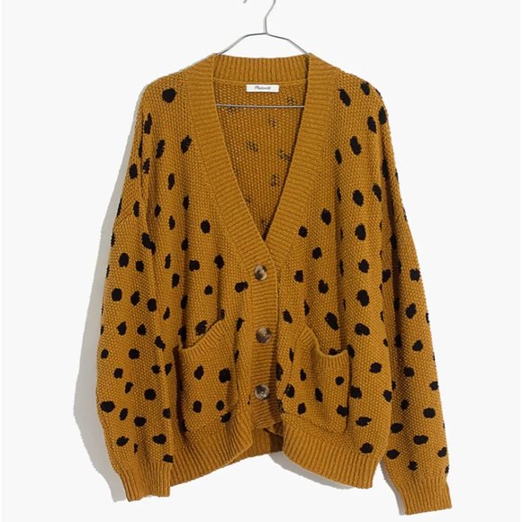 Madewel Hillview Cardigan Sweater in Painted Spots XXS - Picture 3 of 3